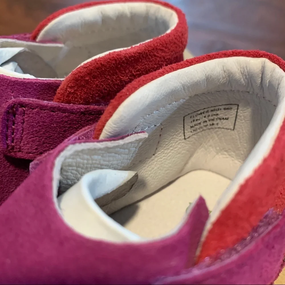 PIPIT $55 Suede Leather Designer Shoes Infant Crib Walking Balance Toddl…